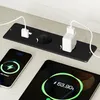 Meuble TV, modèle bas avec prises électriques, ports USB et Voir les images du produit 3