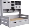 OKWISH Lit Gigogne 90x200 cm - Lit Simple en Bois avec Deux Voir les images du produit 8