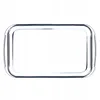 A clear, top-down view of a rectangular glass baking dish on a white background. Podgląd zdjęcia produktu
