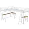 okwish Hochbett 90*200cm, zwei Etagenbetten mit Tisch unter Produktbild-Vorschau 9