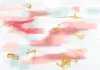Vlies Fototapete - Golden Reflections in the Sky 450x315 cm Produktbild-Vorschau 5