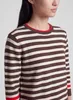 RABE Damen Pullover, Gr. 50, Braun, Ringeloptik, 3/4-Ärmel, Produktbild-Vorschau 6