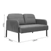 2-Sitzer Sofa Kleines Sofa Polstersofa Loveseat Sitzmöbel Produktbild-Vorschau 2