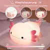 LED Axolotl Nachtlicht,Verstellbares Silikon Produktbild-Vorschau 2