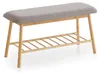 Karin banc 1 étagère grise, bambou. Voir les images du produit 1