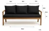 Gartenkissen Set schwarz – 180x60 + 3x60x50 cm Gartenkissen Produktbild-Vorschau 3