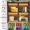 Vitrine Merax, modèle 2 portes avec éclairage LED, meuble Voir les images du produit 9