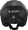 The back view of a black LS2 Airflow II motorcycle helmet. Anteprima dell’immagine prodotto