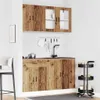 Langlebige 4-tlg. Küchenschrank-Set Kalmar Altholz-Optik Produktbild-Vorschau 3