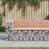 vidaXL Gabionová záhradná lavička 122x71x65,5 cm Masívne Náhľad obrázku produktu 2