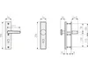ABUS Ferrure de protection de porte KLS114 F1, aluminium, Voir les images du produit 5