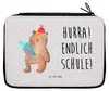 Mr. & Mrs. Panda Federtasche Bär Schultüte - Grau Pastell - Produktbild-Vorschau 1