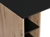 Eckschreibtisch mit Stauraum - MDF - Schwarz & Naturfarben Produktbild-Vorschau 3