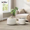 WOLTU 2er-Set Aufbewahrungshocker 3-in-1, stapelbarer Produktbild-Vorschau 2