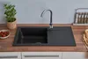 Einbauspüle Küchenspüle Spüle Granit Mineralite 78 x 44 Produktbild-Vorschau 3