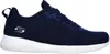A side view of a navy blue Skechers Bobs Squad training shoe with a white sole. Anteprima dell’immagine prodotto