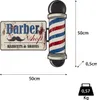 Moritz Plaque en métal 50 x 50 cm Barber Shop Frisuer Voir les images du produit 3