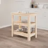 vidaXL Banco da lavoro 78,5x50x80 cm in legno di pino Anteprima dell’immagine prodotto 8