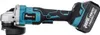 A side view of a cordless angle grinder with a battery pack attached. Náhľad obrázku produktu
