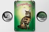 Blechschild Katze 12x18cm Bengalkatze 1792 Wanddeko Produktbild-Vorschau 2
