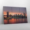 Bild auf Leinwand - Leinwandbild - New York Brücke Nacht - Produktbild-Vorschau 4