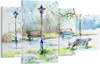 Bild auf Leinwand - Leinwandbild - Path urban Park Produktbild-Vorschau 1