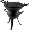 Kompakter SOUDEK Gusseisen Grill mit 36 cm Durchmesser und Produktbild-Vorschau 2