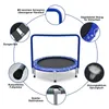 A diagram of a mini trampoline with callouts highlighting its features. Podgląd zdjęcia produktu