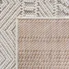 Teppich Creme Unicolor rechteckig Polyester Designteppich Kollektion BERNINA Wohnraum 160x230 Produktbild-Vorschau