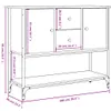 vidaXL Kredens szary Sonoma 100x36x85 cm Materiał Podgląd zdjęcia produktu 10