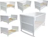 Kinderbett Juniorbett Beistellbett Wiege 140x70cm 4in1 weiß Produktbild-Vorschau 1