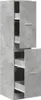 A tall, narrow cabinet with two doors and multiple drawers, shown against a white background. Anteprima dell’immagine prodotto