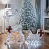 COSTWAY Verlichte rendier met slee, kerstfiguur, Productafbeelding-voorbeeld 8