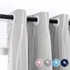 Tenda a stella a doppio strato in voile opaco con occhiello Anteprima dell’immagine prodotto 1