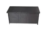A dark gray rattan storage box on a white background. Produktbild-Vorschau