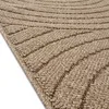 Teppich In- und Outdoor mit Kreislinien-Muster in Beige für Produktbild-Vorschau 5