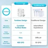 A comparison chart showing the features of Waterdrop and Traditional RO water filtration systems. Anteprima dell’immagine prodotto