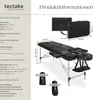 tectake® 2 Zonen Massageliege-Set Breite 61 cm, Polsterung Produktbild-Vorschau 5