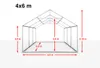 TOOLPORT Partyzelt Festzelt 4x6 m in weiß Professional PE Produktbild-Vorschau 5