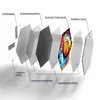 DEQOART Glasbild Echtglas 40x35 cm 'Bunter Korbwurf' Produktbild-Vorschau 6