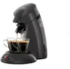 A coffee machine brewing coffee into two glass cups. Produktbild-Vorschau