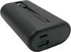 A black power bank is shown against a white background. Produktbild-Vorschau