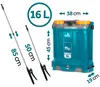 Plonos PL-604 Irroratore a batteria con miscelatore da 16 Anteprima dell’immagine prodotto 5