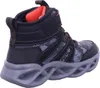 A side view of a black high-top sneaker for boys. Náhľad obrázku produktu