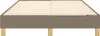 vidaXL Boxspringbettgestell Taupe 120x200 cm Stoff Produktbild-Vorschau 4