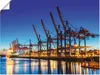 ARTland Poster Hamburg Containerhafen Größe: 80x60 cm Produktbild-Vorschau 1