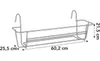 elho green basics Balkonkasten rack 60cm - anthrazit Produktbild-Vorschau 5