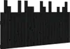 vidaXL Wand-Kopfteil Schwarz 146,5x3x80 cm Massivholz Produktbild-Vorschau 1