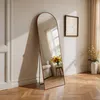 Hauptansicht des LunaMirror Rowan Ganzkörperspiegels in Walnussbraun, 146 x 44 cm Náhled obrázku produktu