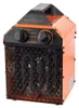 A studio shot of an orange and black electric heater. Náhled obrázku produktu